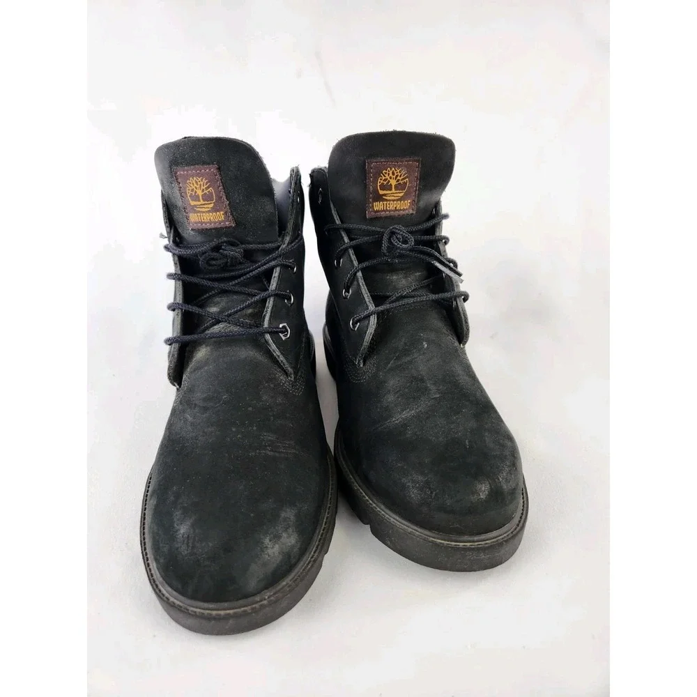 Timberland Classic 6 inch Waterproof Boots Nubuck Leather Boys Mens Sz 7 Women 9